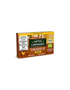 Caldo de pollo Bio 8x11g cubitos Natur Compagnie